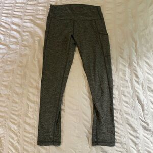 Aerie large heather grey leggings with side pockets